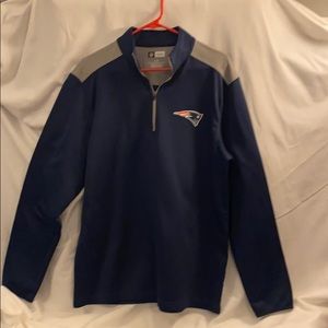 Patriots 1/4 Zip Front Sweatshirt